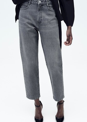 Zara Gri Kadın Kot Pantolon - Görsel 5