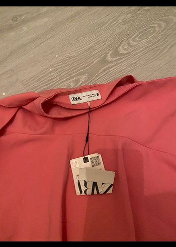 Pembe V Yaka Mini Kadın Gömlek - Görsel 2