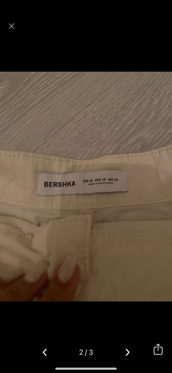 Bej Keten Renkli Kadın Midi Etek - Görsel 2