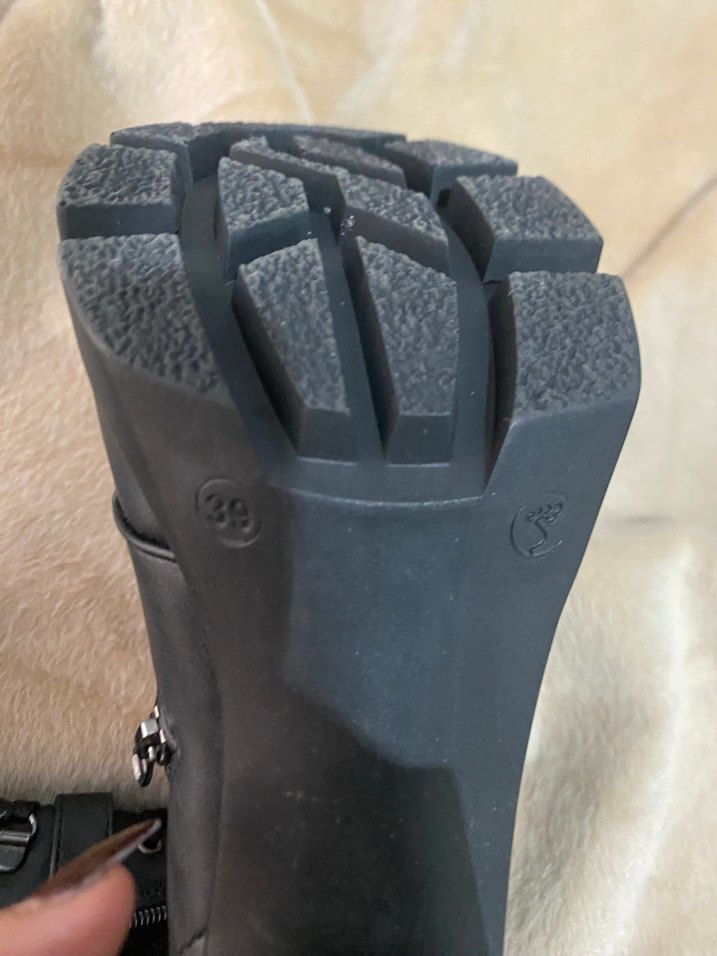 Siyah Deri Goth Tarzı Kadın Dolgu Topuk Bot - Görsel 3