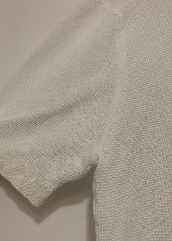 Erkek Beyaz Kısa Kollu Pamuklu Polo Tişört - Görsel 2