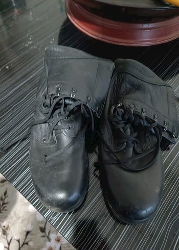 Siyah Erkek Deri Biker Bot - Görsel 2