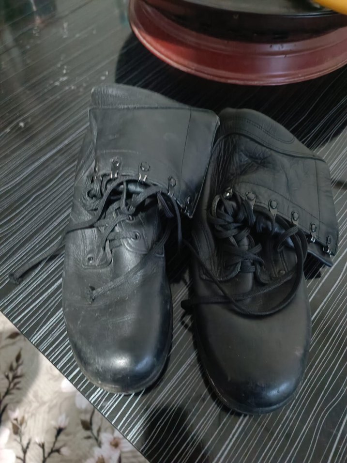 Siyah Erkek Deri Biker Bot - Görsel 2