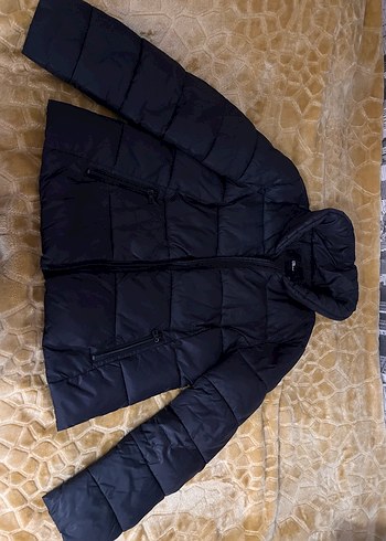 Siyah Kadın Midi Kışlık Mont - Görsel 7