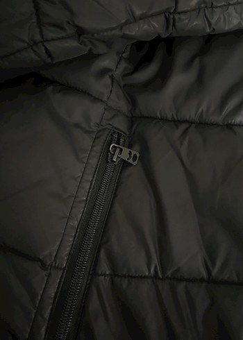 Siyah Kadın Midi Kışlık Mont - Görsel 2