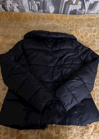 Siyah Kadın Midi Kışlık Mont - Görsel 6