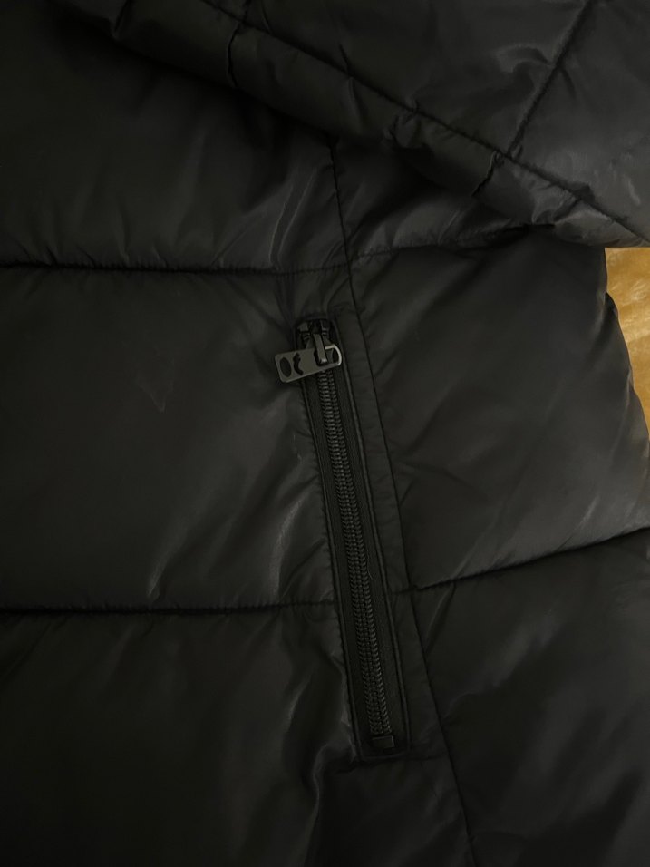 Siyah Kadın Midi Kışlık Mont - Görsel 3