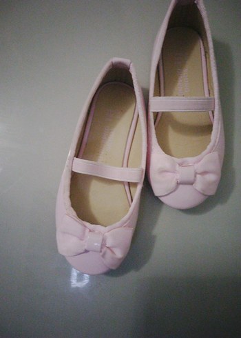 Klasik Pembe Fiyonk Detaylı Kız Babet - Görsel 3