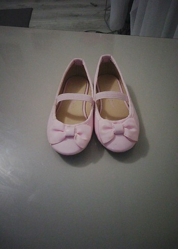 Klasik Pembe Fiyonk Detaylı Kız Babet - Görsel 2