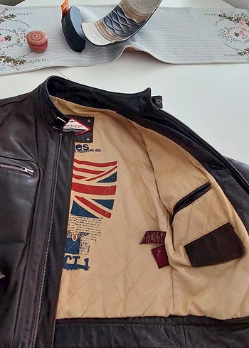 Deri Mont / Ceket . Daytona73 ( Hakiki Bufalo derisi ) L / M - Görsel 2
