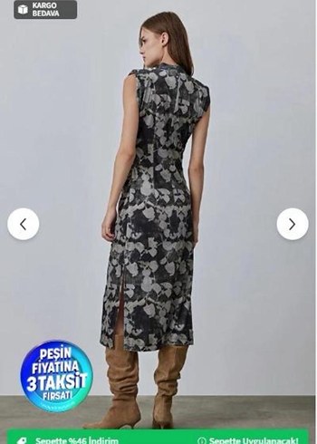 Gusto kadife elbise - Görsel 2