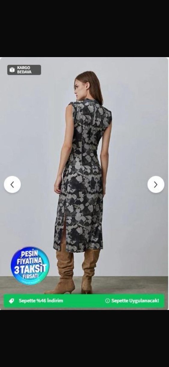 Gusto kadife elbise - Görsel 2