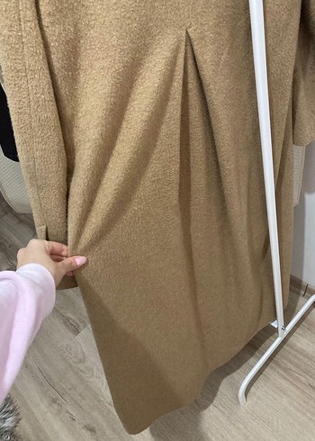 Adl yün karışımlı uzun kaban - Görsel 3