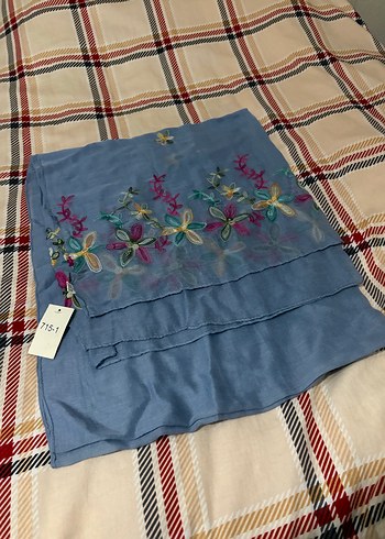 Nakışlı Çok Renkli şal - Görsel 2