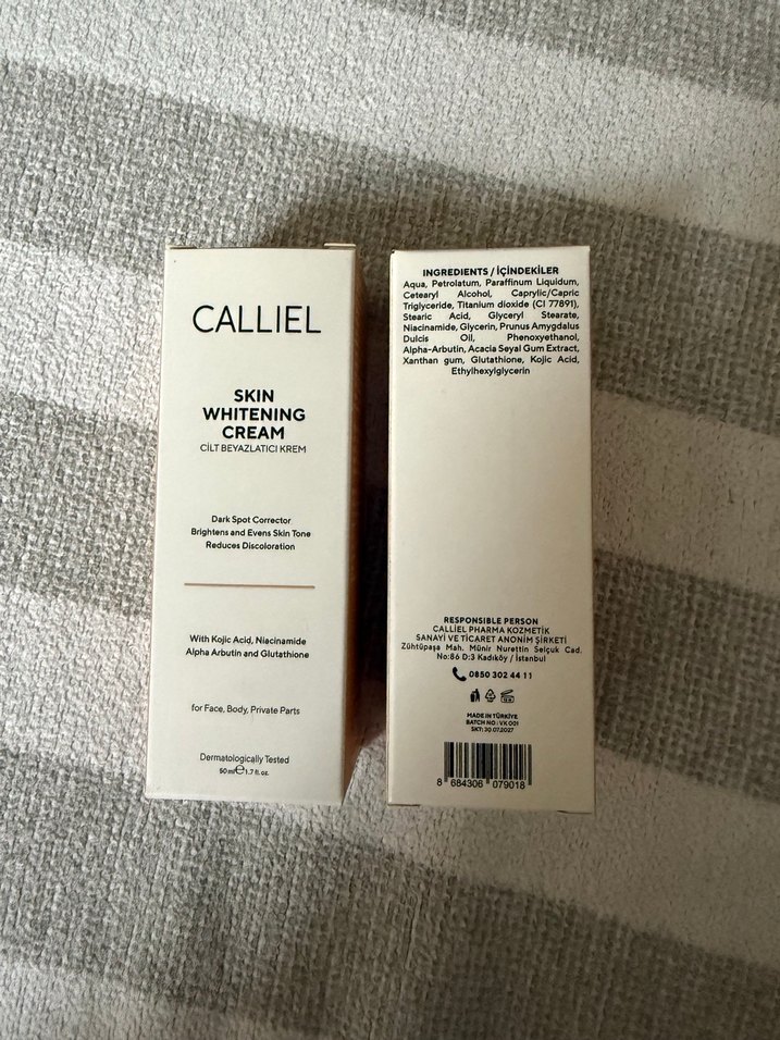 Calliel Cilt Beyazlatıcı Krem 50 ml - Görsel 3