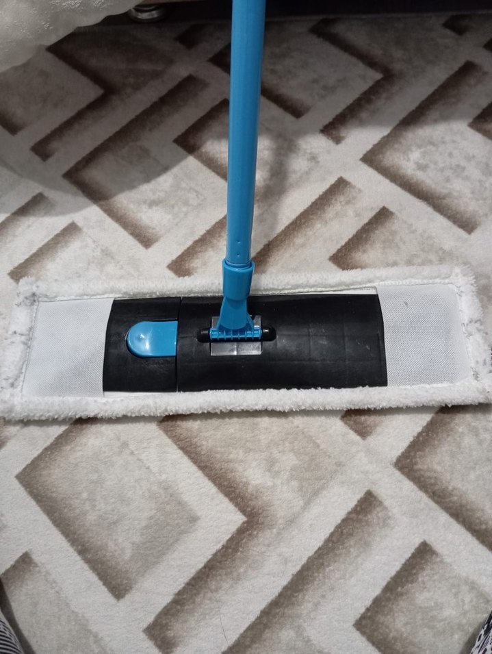 Mavi ve Gri Yer Temizleyici Mop - Görsel 2