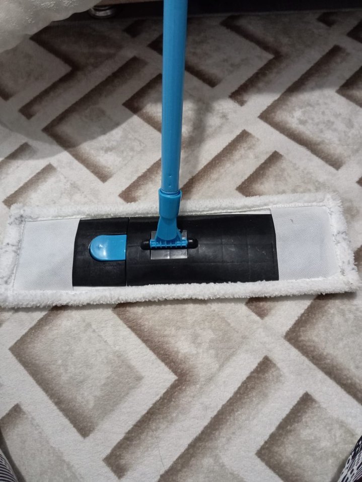 Mavi ve Gri Yer Temizleyici Mop - Görsel 3