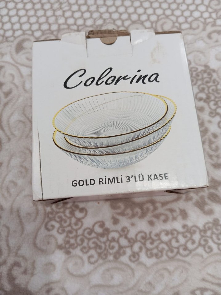 İşlemeli Beyaz Modern Klasik Tabak - Görsel 4