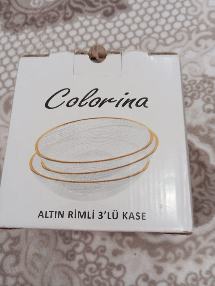 İşlemeli Beyaz Modern Klasik Tabak - Görsel 3