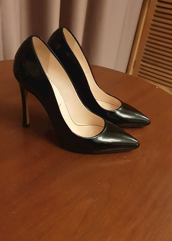 Siyah ruganStiletto Topuklu Kadın Ayakkabı - Görsel 2