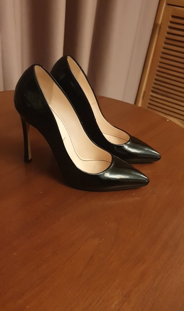 Siyah ruganStiletto Topuklu Kadın Ayakkabı - Görsel 2