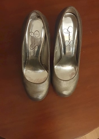 lame 11 cm Stiletto yuvarlak burun Kadın Topuklu - Görsel 3