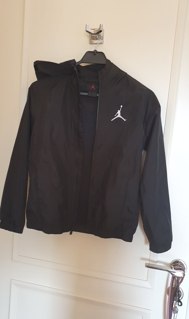 nike jordan 10-12 yaş unisex Siyah Fermuarlı Spor Mont - Görsel 3