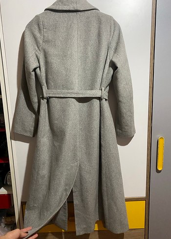 Gri Kuşaklı Uzun Kaban - Görsel 2