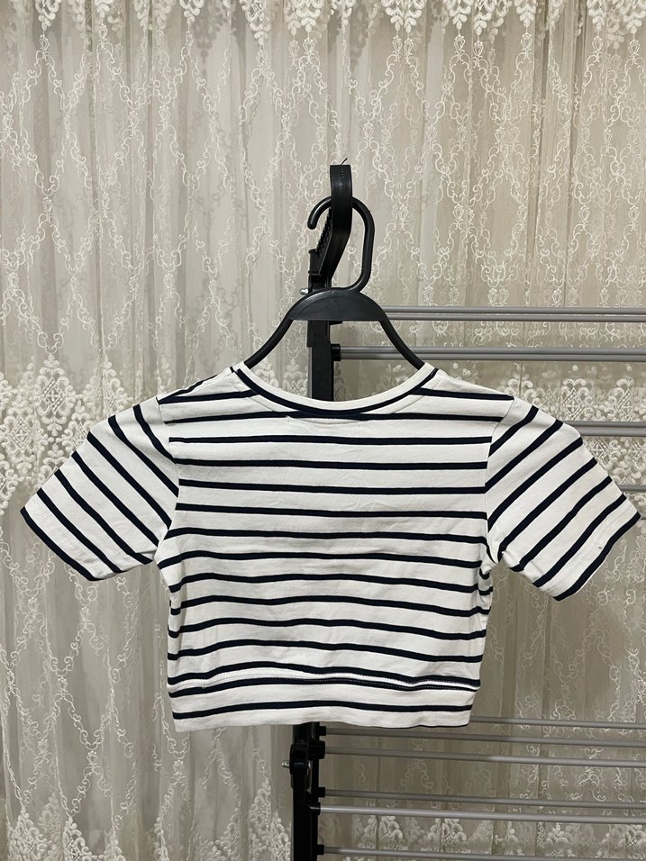 Zara çizgili crop - Görsel 2