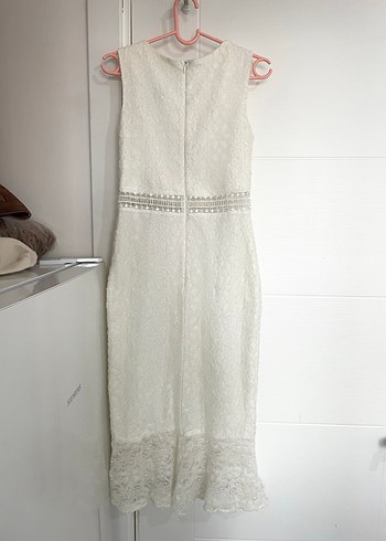 Beyaz Dantel A Kesim Gelinlik - Görsel 3