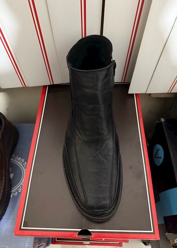 Hakiki Deri Siyah Erkek Ayakkabı - Görsel 2