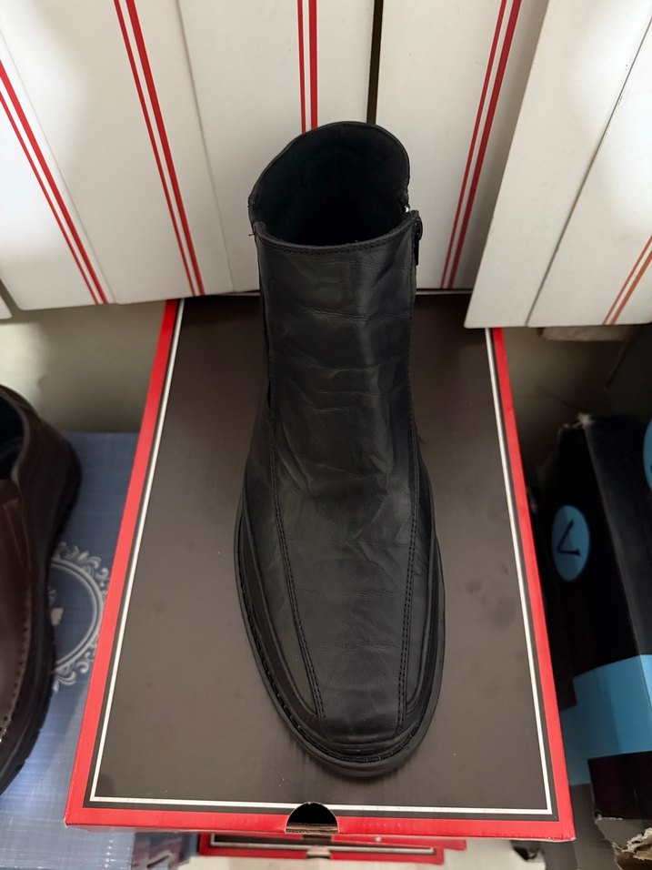 Hakiki Deri Siyah Erkek Ayakkabı - Görsel 2