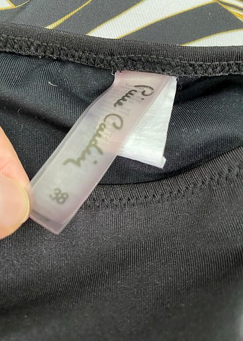 Pierre Cardin Sarı Zebra Desenli Drapeli Etkeli Mini Bikini - Görsel 4