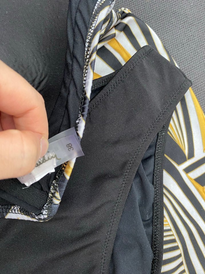 Pierre Cardin Sarı Zebra Desenli Drapeli Etkeli Mini Bikini - Görsel 2