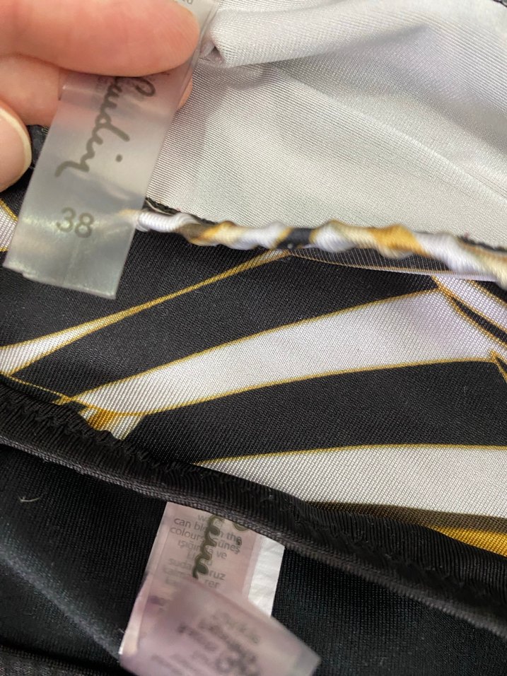 Pierre Cardin Sarı Zebra Desenli Drapeli Etkeli Mini Bikini - Görsel 3