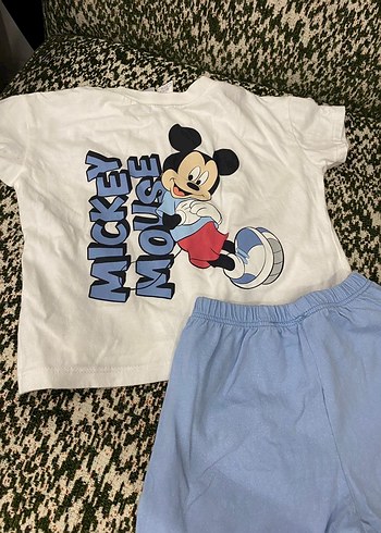 3 Adet 6-9 Ay Baskılı Şort-Tişört Takım - Görsel 3