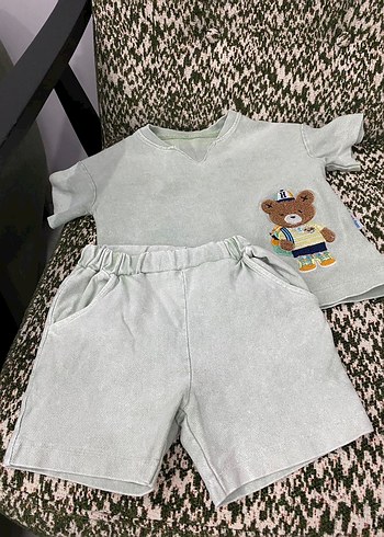 3 Adet 6-9 Ay Baskılı Şort-Tişört Takım - Görsel 6