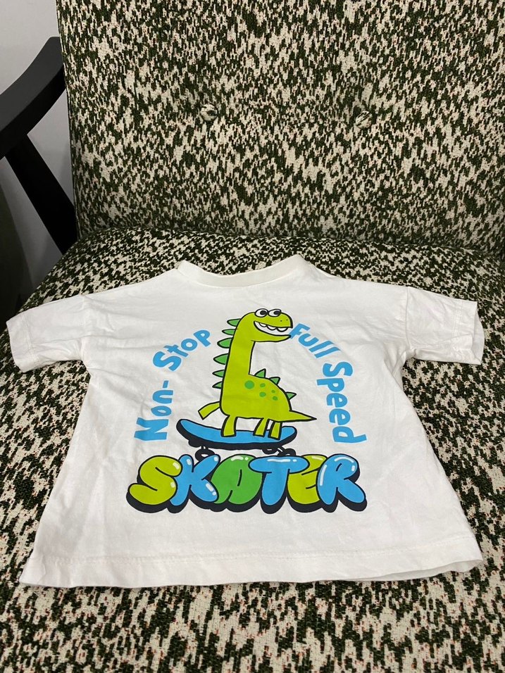 3 Adet 6-9 Ay Baskılı Şort-Tişört Takım - Görsel 5