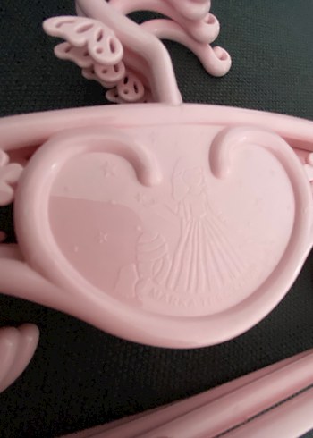 Pastel Pembe Plastik 10 Adet Askı - Görsel 2