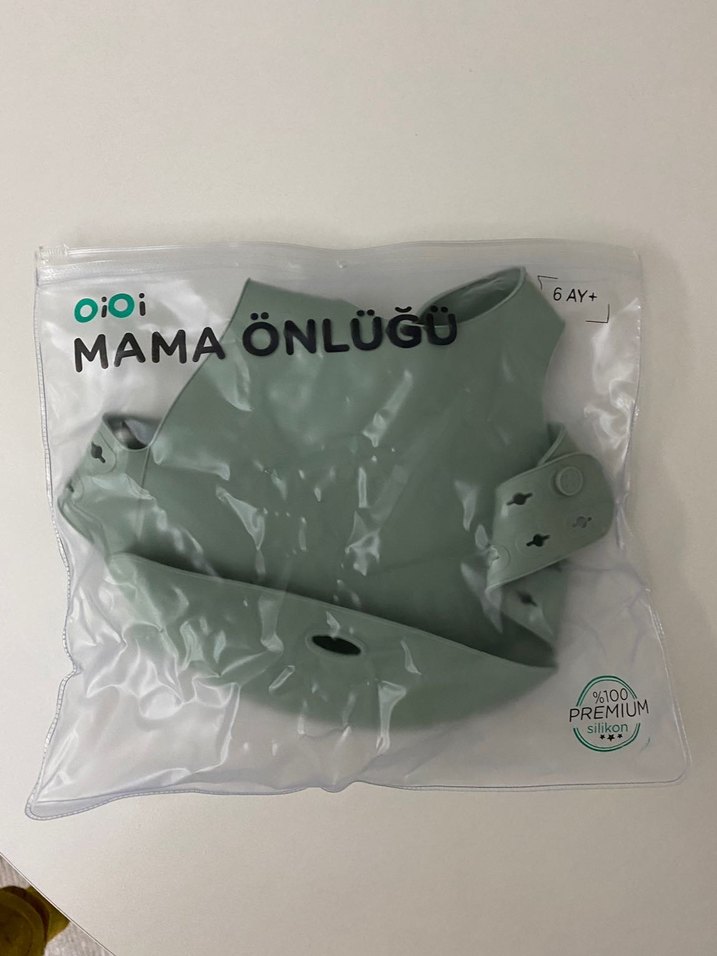 Ayarlanabilir Yeşil Bebek Önlüğü - Görsel 4