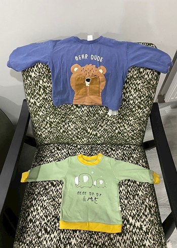 6 Adet 6-9 ay Erkek Bebek Kıyafetleri - Görsel 2