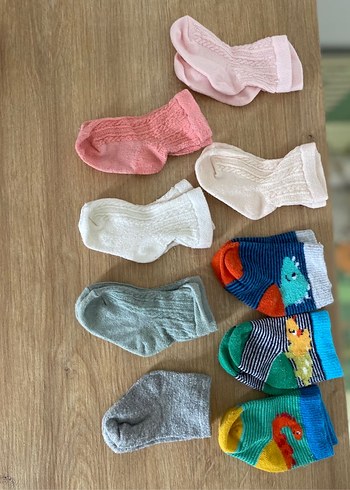 2 Adet Bebek Panduf ve 9 Çift Çorap - Görsel 8