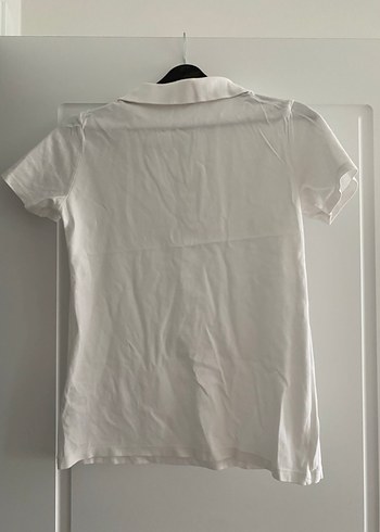 Beyaz Pamuklu Polo Tişört - Görsel 3
