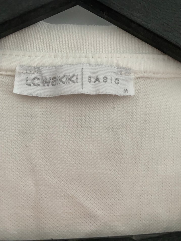 Beyaz Pamuklu Polo Tişört - Görsel 2