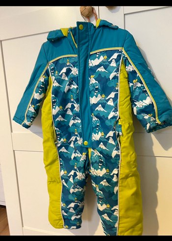 Renkli Desenli Fermuarlı Astronot Mont - Görsel 2