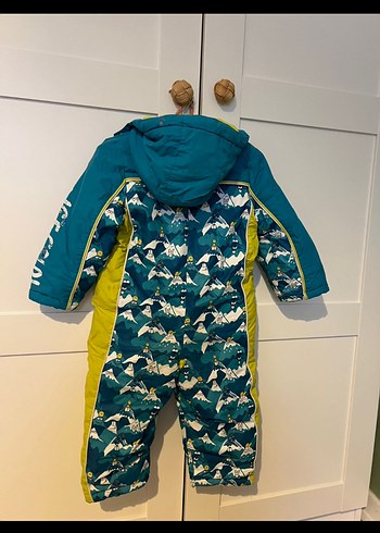 Renkli Desenli Fermuarlı Astronot Mont - Görsel 4