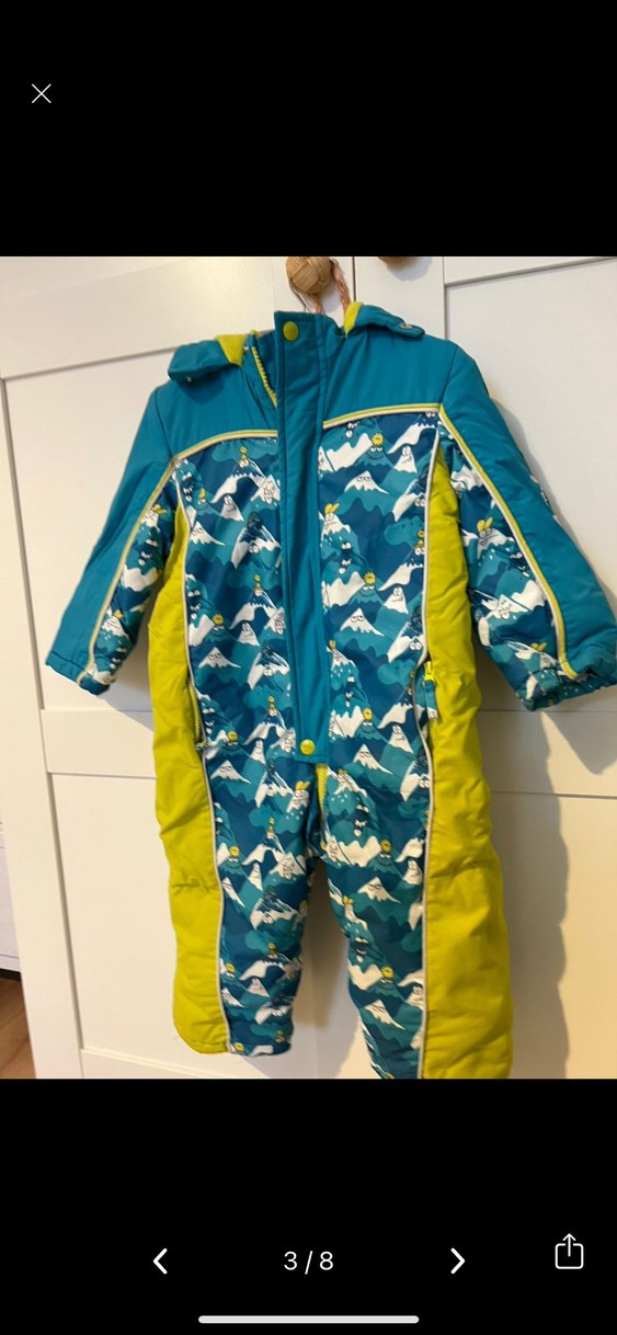 Renkli Desenli Fermuarlı Astronot Mont - Görsel 2