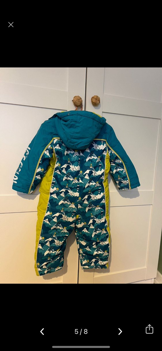 Renkli Desenli Fermuarlı Astronot Mont - Görsel 4