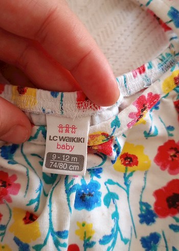 Çiçek Desenli Renkli Kız Tulum - Görsel 3