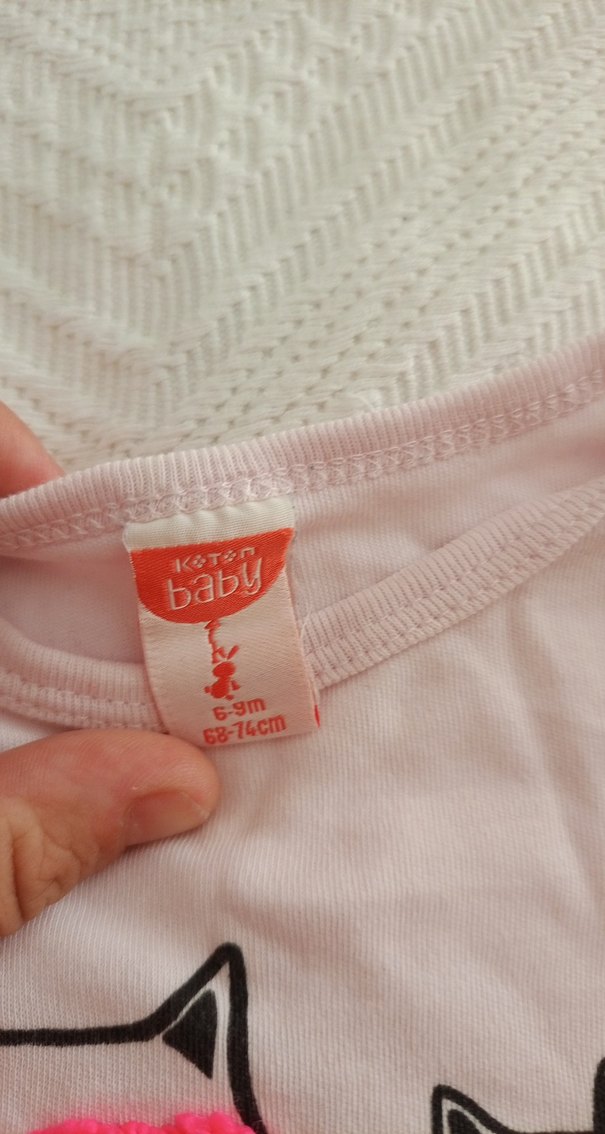 Uzun Kollu Pembe Bebek Body - Görsel 2